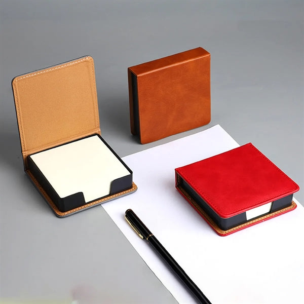 Leather Self Stick Note Pad Holder