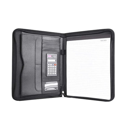 Business Padfolio Folder With Zipper