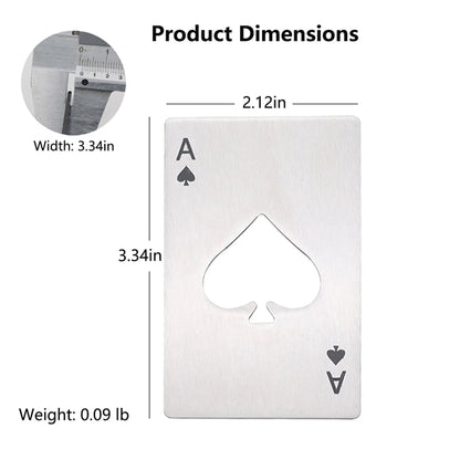 Portable Stainless Steel Credit Card Size Bottle Opener