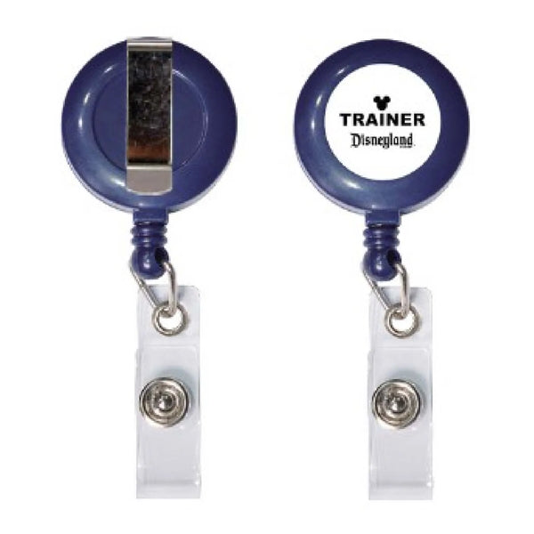 Retractable Round Badge Reel w/ Belt Clip