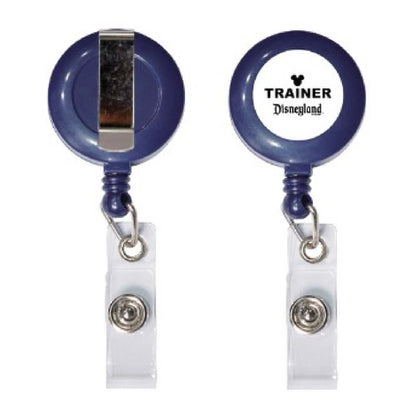 Retractable Round Badge Reel w/ Belt Clip