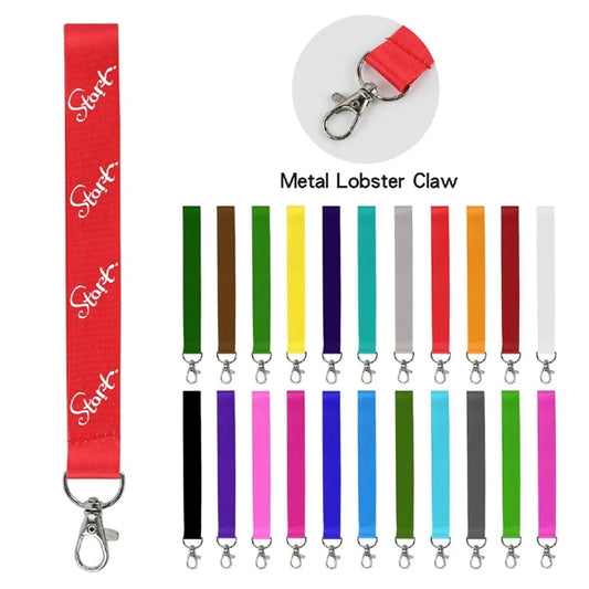 3/4" Full Color Sublimated Wrist Keychain Lanyard W/ Lobster