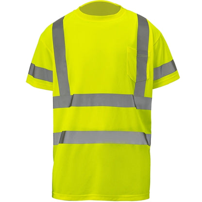 Hi-Viz Class 3 Reflective Tape Safety Workwear Shirt Pocket