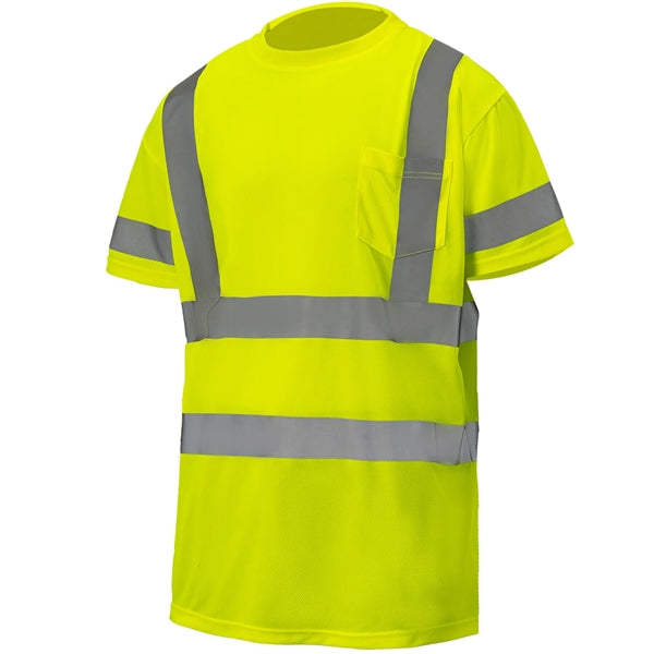 Hi-Viz Class 3 Reflective Tape Safety Workwear Shirt Pocket
