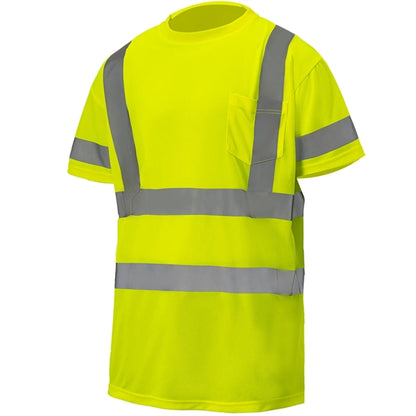 Hi-Viz Class 3 Reflective Tape Safety Workwear Shirt Pocket