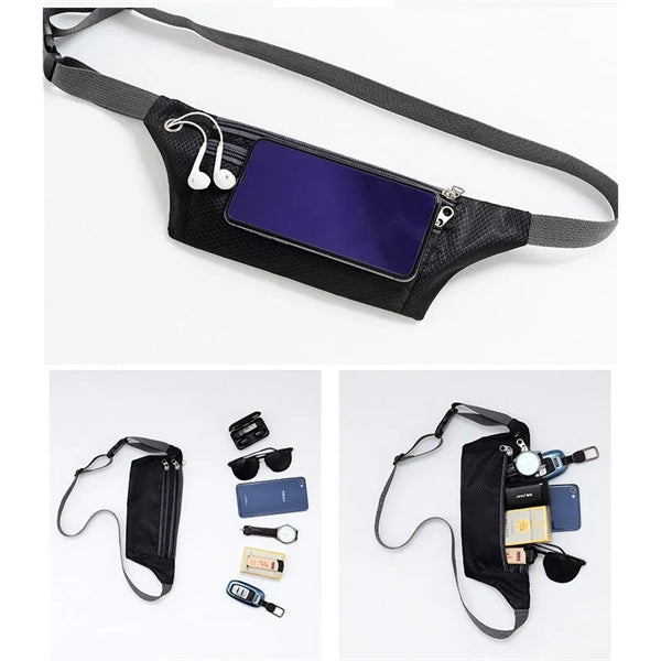 Waterproof Fanny pack With 3-Zipper Pockets