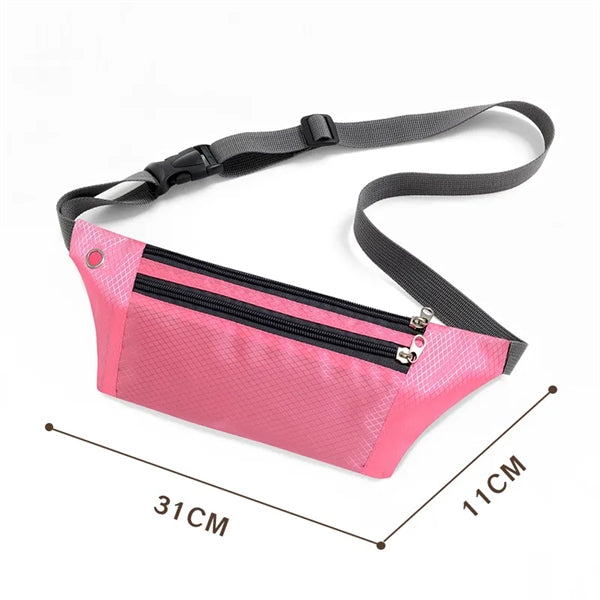Waterproof Fanny pack With 3-Zipper Pockets