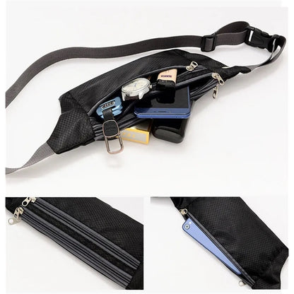 Waterproof Fanny pack With 3-Zipper Pockets