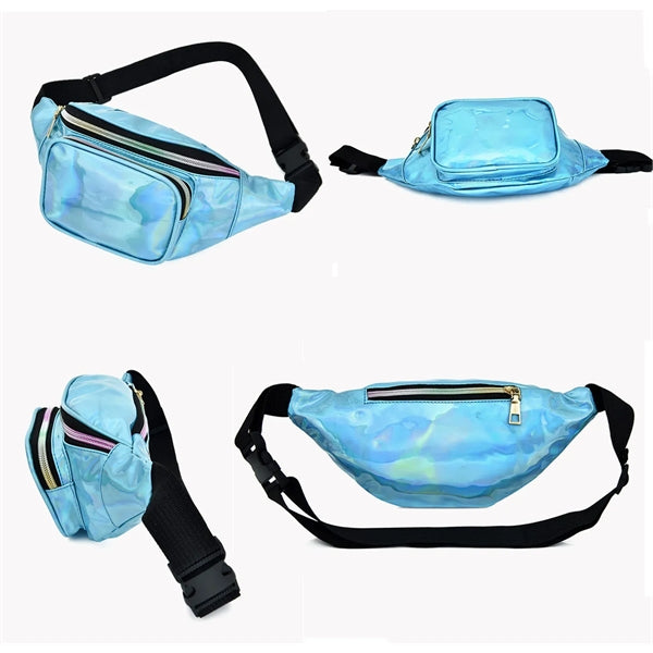 Holographic Fanny Pack Multi-Pockets