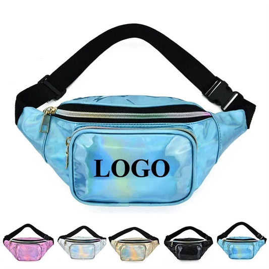 Holographic Fanny Pack Multi-Pockets