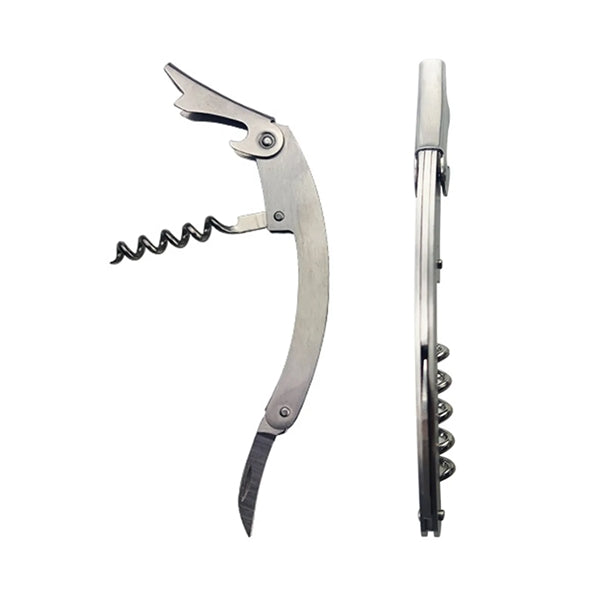 Stainless Steel Corkscrew Bottle Opener