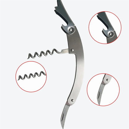 Stainless Steel Corkscrew Bottle Opener