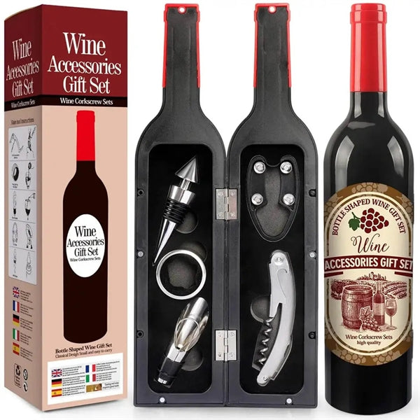 Wine Bottle Accessories Gift Set Opener Kit