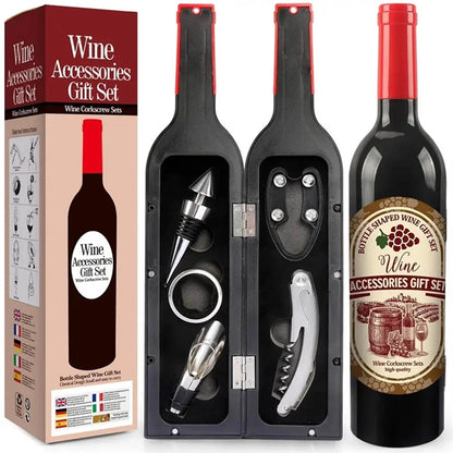 Wine Bottle Accessories Gift Set Opener Kit