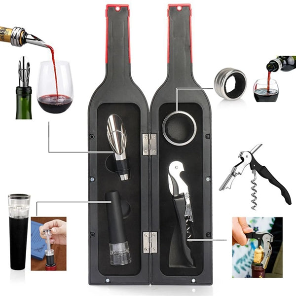 Wine Bottle Accessories Gift Set Opener Kit