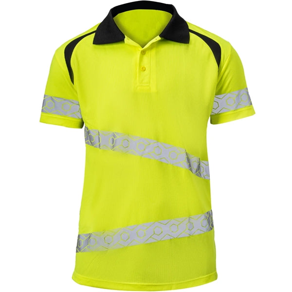 Class 3 Hi Viz Breathable Segmented Tape Safety Polo