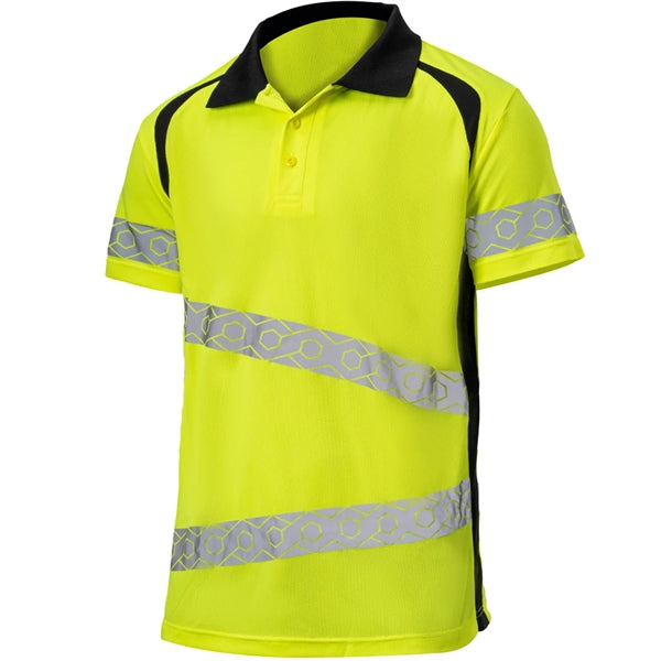 Class 3 Hi Viz Breathable Segmented Tape Safety Polo