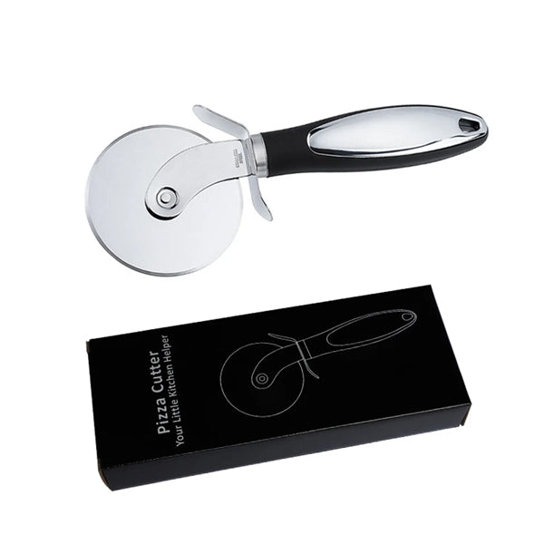 Stainless Steel Pizza Wheel Cutter and Server Set