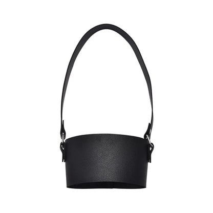 Leather Tumbler Carrier Holder Sleeve with Carrying Handle
