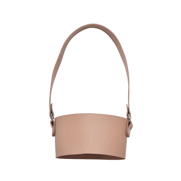 Leather Tumbler Carrier Holder Sleeve with Carrying Handle