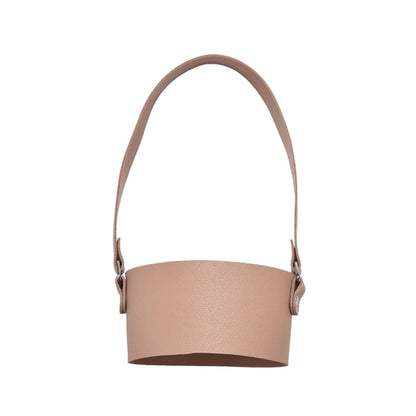Leather Tumbler Carrier Holder Sleeve with Carrying Handle