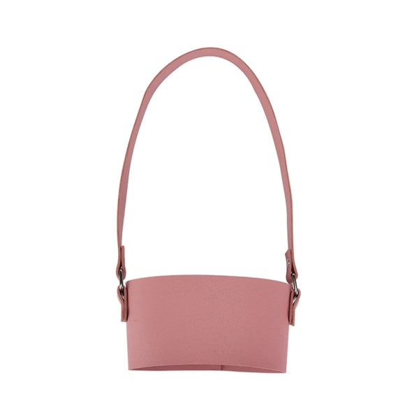 Leather Tumbler Carrier Holder Sleeve with Carrying Handle