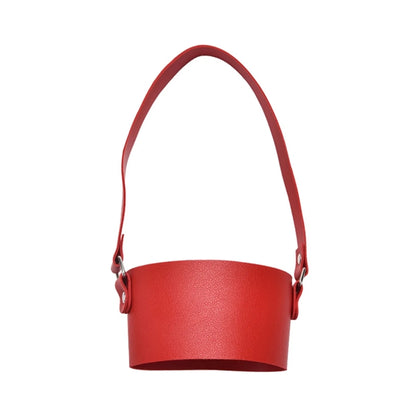 Leather Tumbler Carrier Holder Sleeve with Carrying Handle