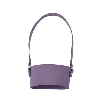 Leather Tumbler Carrier Holder Sleeve with Carrying Handle