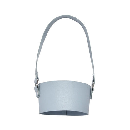 Leather Tumbler Carrier Holder Sleeve with Carrying Handle