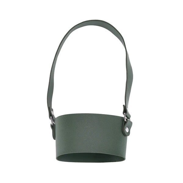Leather Tumbler Carrier Holder Sleeve with Carrying Handle