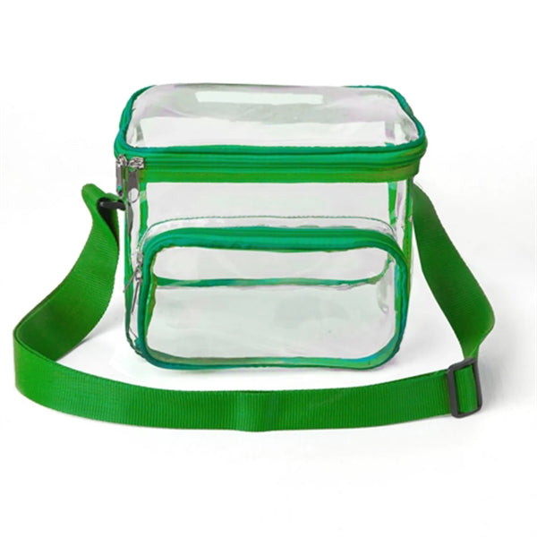 Clear Lunch Bag with Shoulder Strap (9"x8"x6")