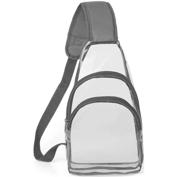 Sling Travel Clear Bag PVC Transparent Crossbody Backpack