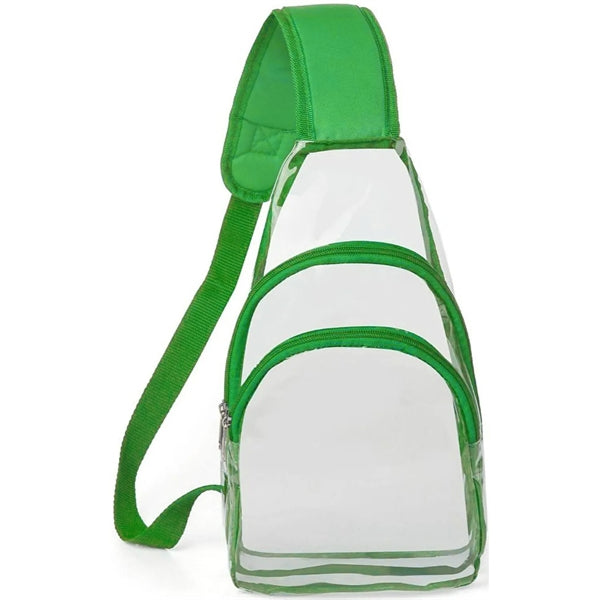 Sling Travel Clear Bag PVC Transparent Crossbody Backpack