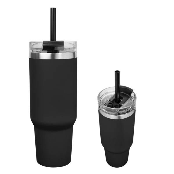 40 OZ. FULL LASER NAOMI INTREPID STAINLESS STEEL TUMBLER