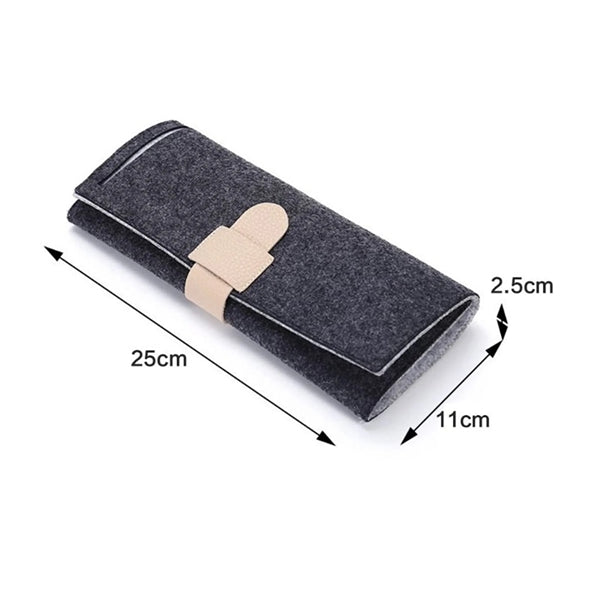 Portable Rollable Felt Jewelry Bag