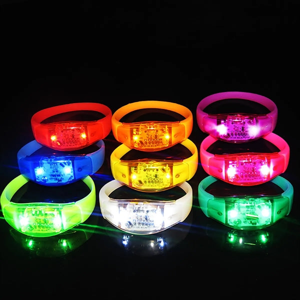 Promotional Sound Activated Bracelets Bangle LED Wristbands