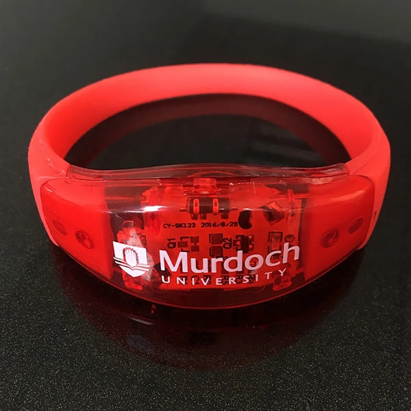 Promotional Sound Activated Bracelets Bangle LED Wristbands