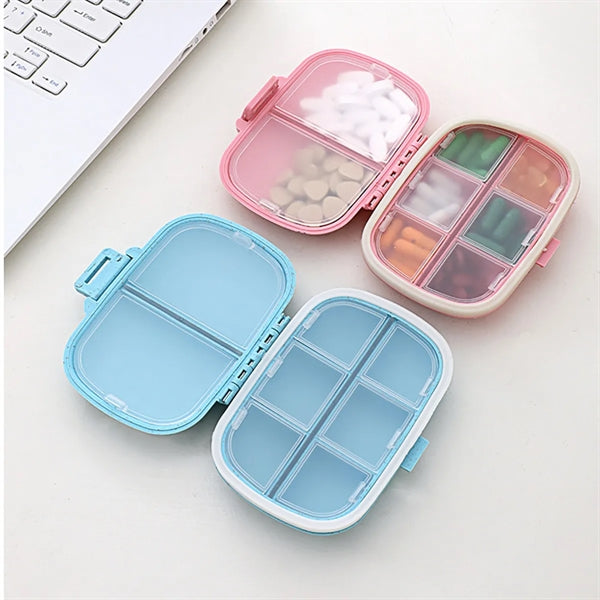 Portable Pocket Wheat Straw Shell Pill Storage Cases Box