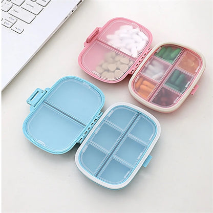 Portable Pocket Wheat Straw Shell Pill Storage Cases Box