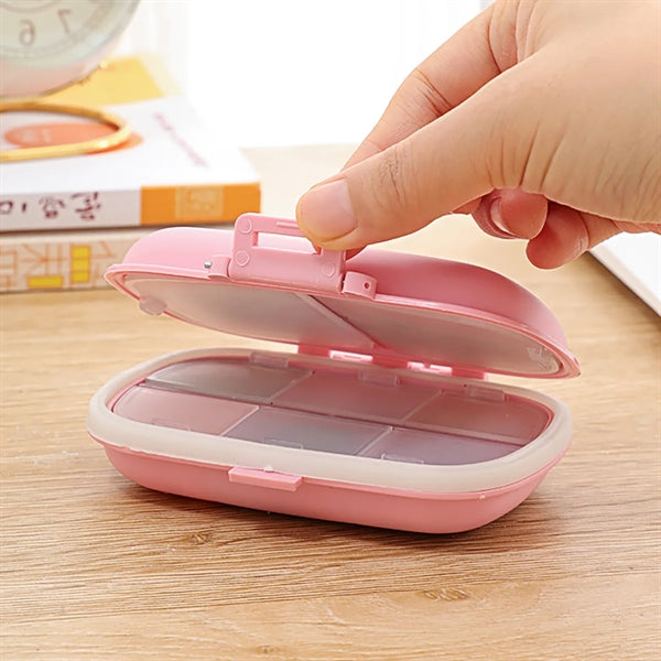 Portable Pocket Wheat Straw Shell Pill Storage Cases Box