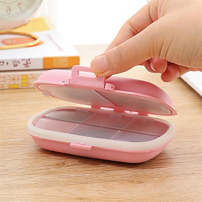 Portable Pocket Wheat Straw Shell Pill Storage Cases Box