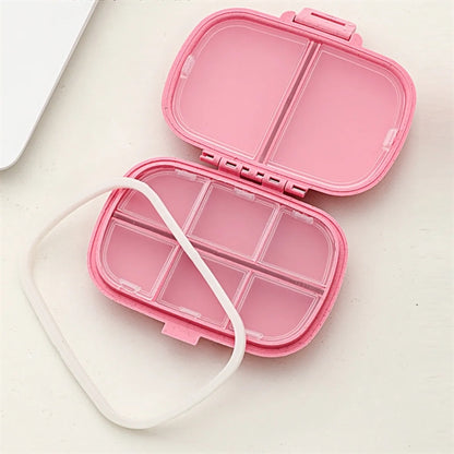 Portable Pocket Wheat Straw Shell Pill Storage Cases Box