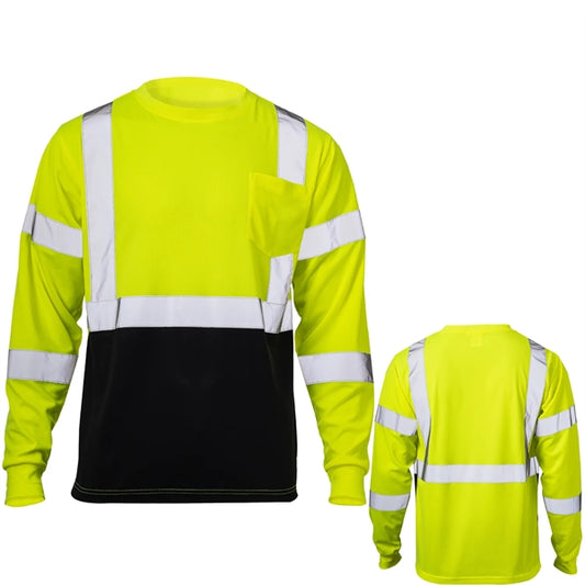 Class 3 Breathable Hi Vis Reflective Safety T-Shirt w Pocket