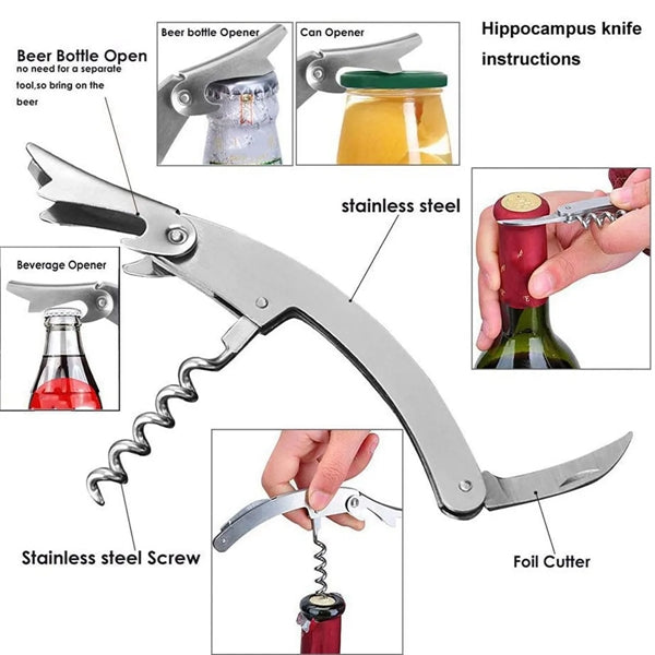 5 Pcs Wine Bottle Corkscrew Opener Kit