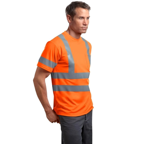 Hi-Viz Class 3 Reflective Tape Safety Workwear Shirt Pocket