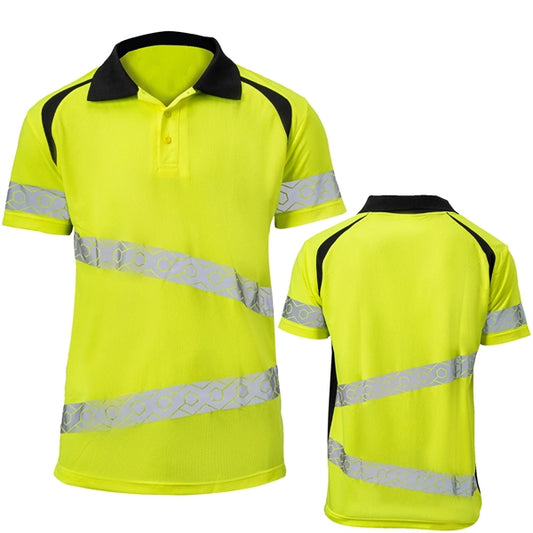 Class 3 Hi Viz Breathable Segmented Tape Safety Polo