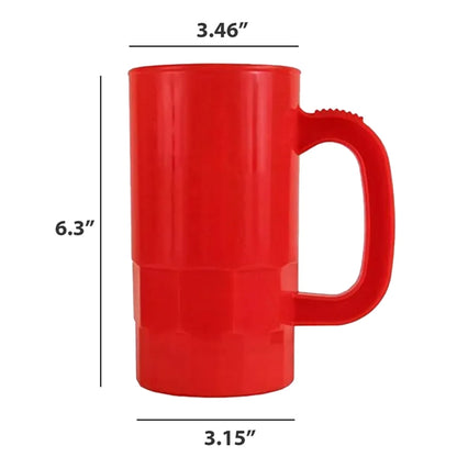 20 Oz. Large Capacity Plastic Beer Steins Stackable Mugs