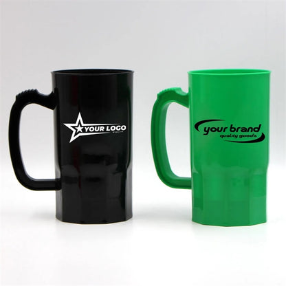 20 Oz. Large Capacity Plastic Beer Steins Stackable Mugs