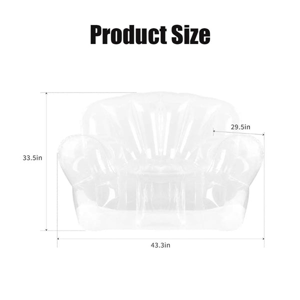 Transparent Clear Inflatable Chair Sofa Seat