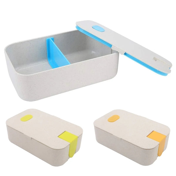 Wheat Straw Lunch Set With Phone Holder